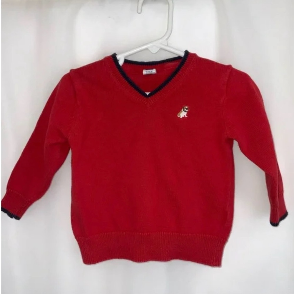 Boy’s Janie and Jack Red Sweater Size 12-18 Months
